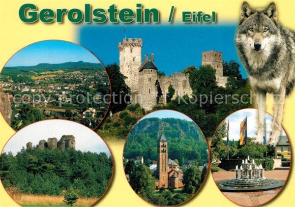 Gerolstein Erlöserkirche Burg Brunnenplatz Wolf Pa