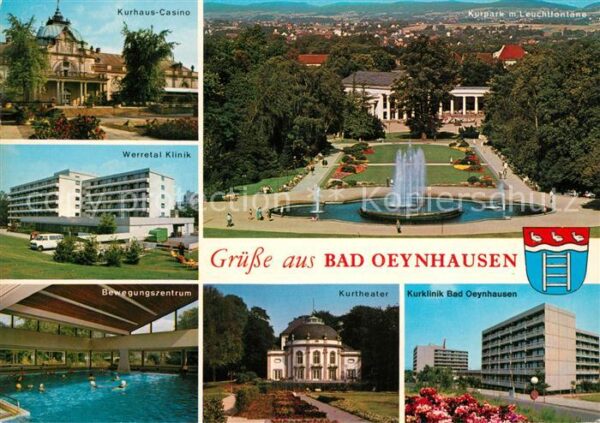 Bad Oeynhausen Kurhaus Kasino Kurpark Leuchtfontäne Be
