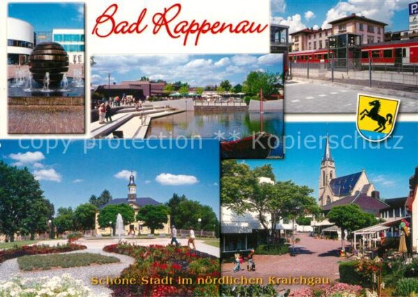 Bad Rappenau Stadtkirche Bahnhof Stadtbrunnen Kurpar