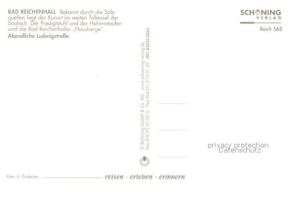 Bad Reichenhall Abendliche Ludwigstraße – Bild 2