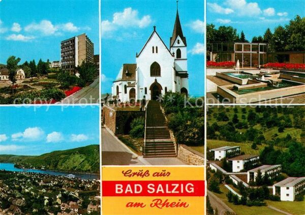 Bad Salzig Kirche Park Panorama Kurkliniken