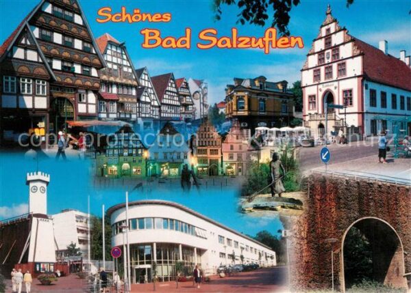 Bad Salzuflen Marktplatz Kurklinik Fachwerkhäuser