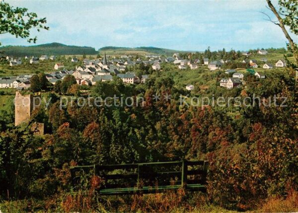 Manderscheid Eifel Panorama Oberburg