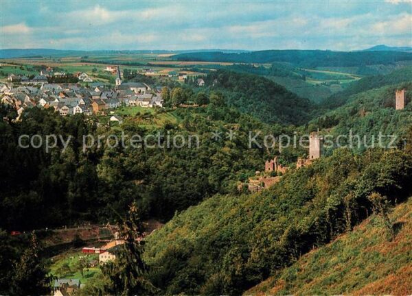 Manderscheid Eifel Fliegeraufnahme Ober Unterburg