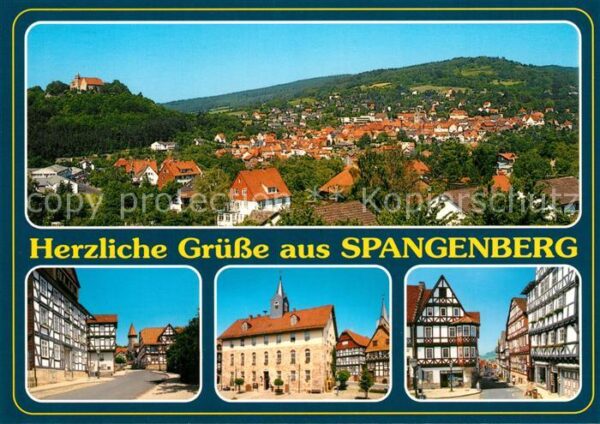 Spangenberg Hessen Gesamtansicht Luftkurort Altstadt Fachw