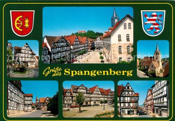 Spangenberg Hessen Altstadt Fachwerkhäuser Kirche Wappen L