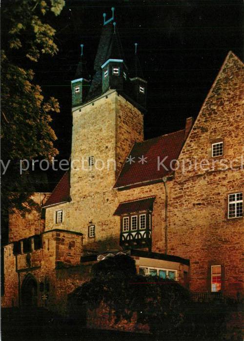 Spangenberg Hessen Schloss Nachtaufnahme