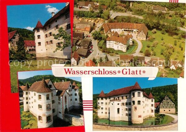 Sulz Neckar Wasserschloss Glatt Fliegeraufnahme