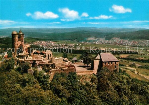 Greifenstein Hessen Burg Greifenstein Burgruine Landschafts
