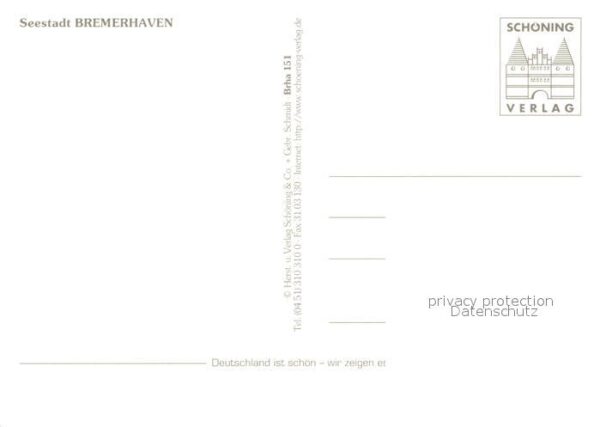 Bremerhaven Hafen Promenade Segelschiff Denkmal Leu – Bild 2