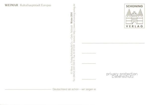 Weimar Thueringen Goethe Schiller Denkmal Rathaus Nationa – Bild 2