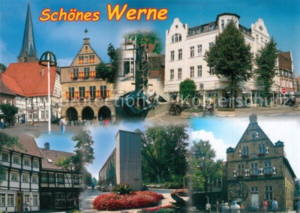 Werne Unna Teilansichten Altstadt Brunnen Gradierw