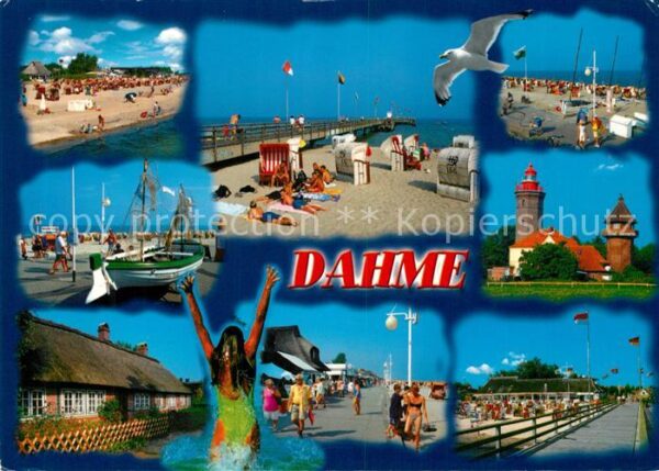 Dahme Ostseebad Strand Möwe Leuchtturm Promenade Seebrü