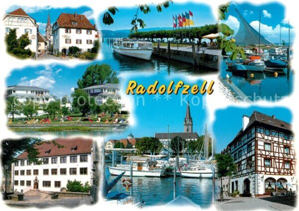 Radolfzell Bodensee Teilansichten Fachwerkhaus Seepromenade