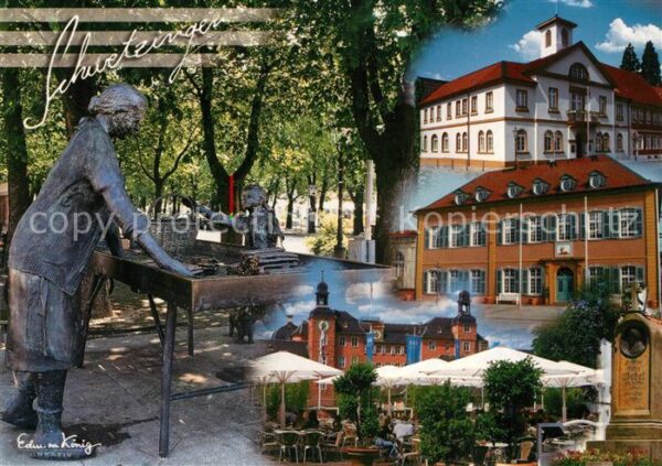 Schwetzingen Spargelfrau Statue Rathaus Palais Hirsc