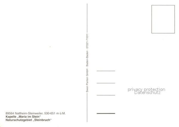 Steinweiler Nattheim Kapelle Maria im Stein Naturschutzgebie – Bild 2