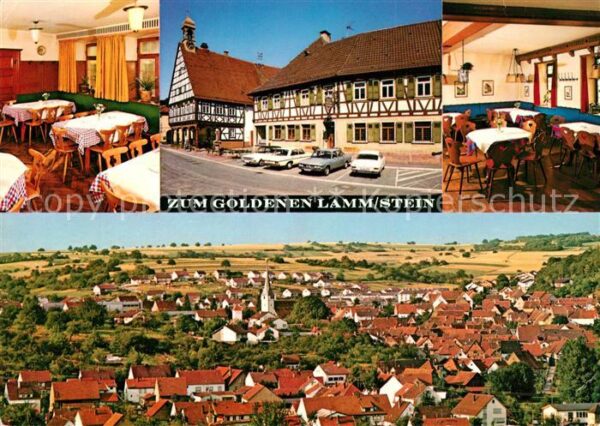 Stein Pforzheim Hotel Gaststätte Zum Goldenen Lamm Stad