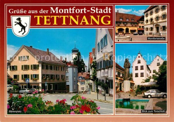 Tettnang Bärenplatz Montfortstrasse Brunnen Blic