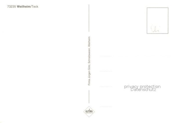 Weilheim Teck Panorama Kirche Gsthaus Wappen – Bild 2