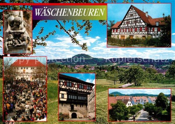 Waeschenbeuren Skulptur Fest Fachwerkhaus Ortsstrasse