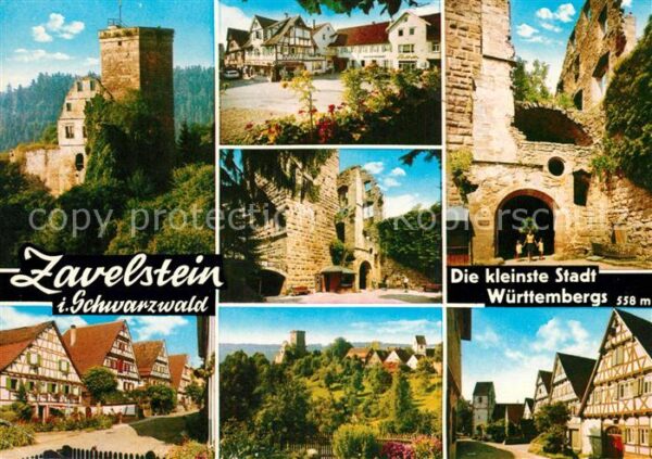 Zavelstein Kleinste Stadt Württembergs Burgruine F