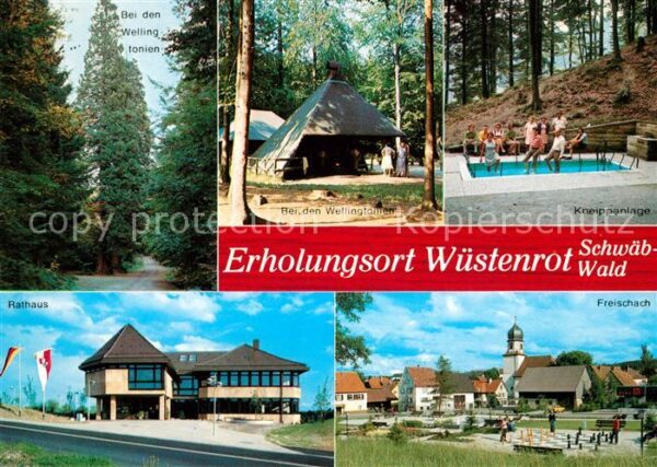 Wuestenrot Wellingtonien Waldhütte Kneippanlage Ra