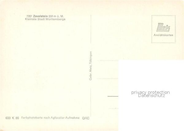 Zavelstein Panorama Kleinste Stadt Württembergs – Bild 2
