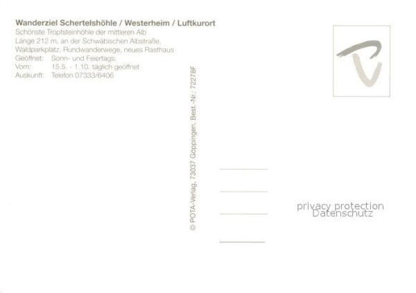 Westerheim Wuerttemberg Schertelshöhle Tropfsteinhöhle – Bild 2