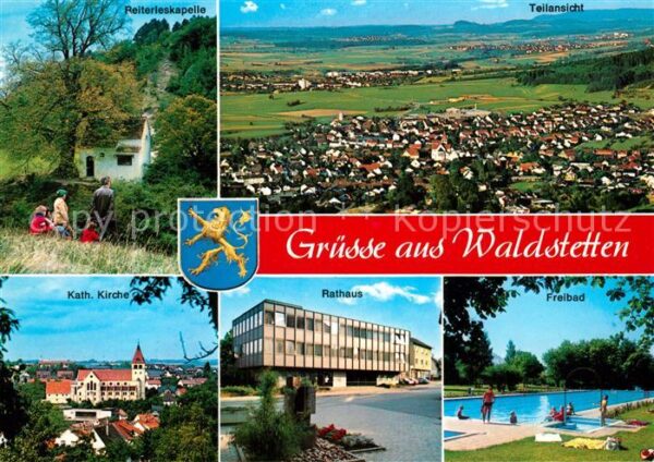 Waldstetten Wuerttemberg Reiterleskapelle Kirche Rathaus Freibad