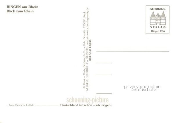 Bingen Rhein Nahemündung Fliegeraufnahme – Bild 2