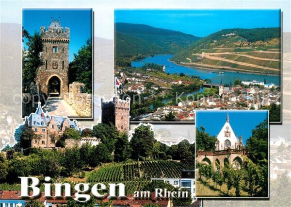 Bingen Rhein Burg Klopp Torbogen Rochuskapelle Panor