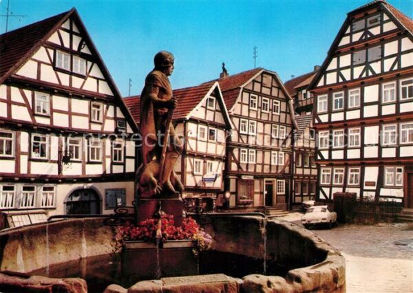 Schlitz Marktplatz mit St Georgsbrunnen Altstad