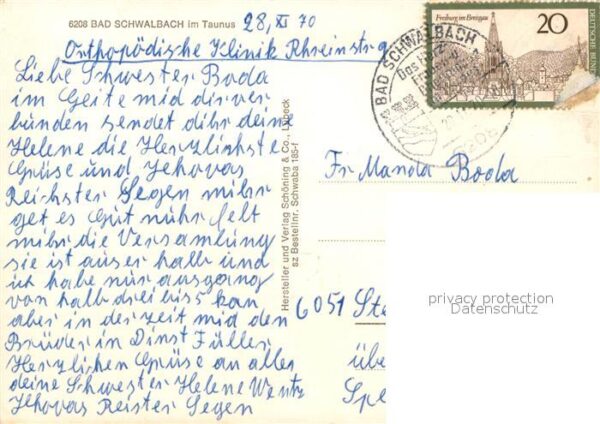 Bad Schwalbach Ansicht vom Waldrand aus – Bild 2