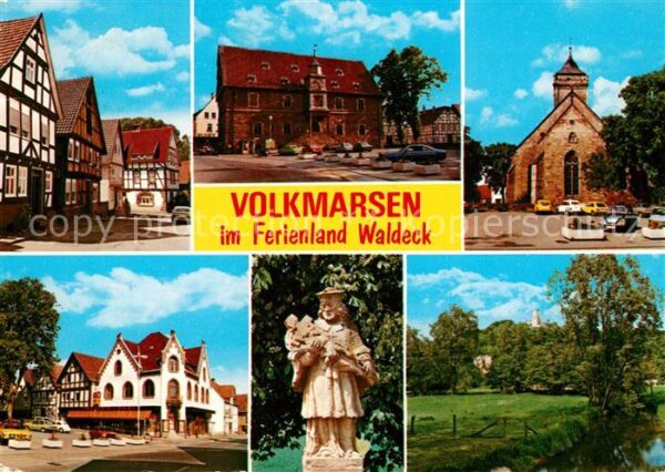 Volkmarsen Altstadt Fachwerkhäuser Hotel Restauran