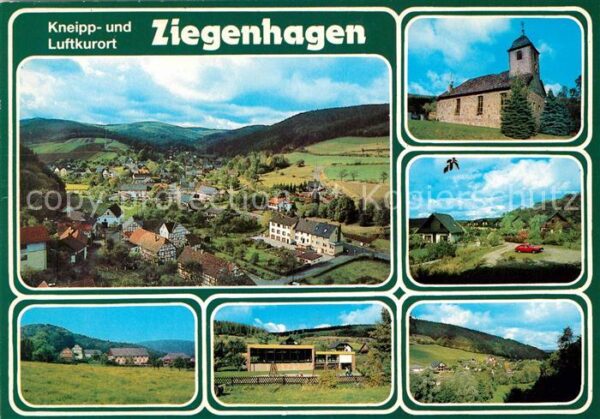 Ziegenhagen Witzenhausen Ortsmotive Kneipp Luftkurort Kirche Fli