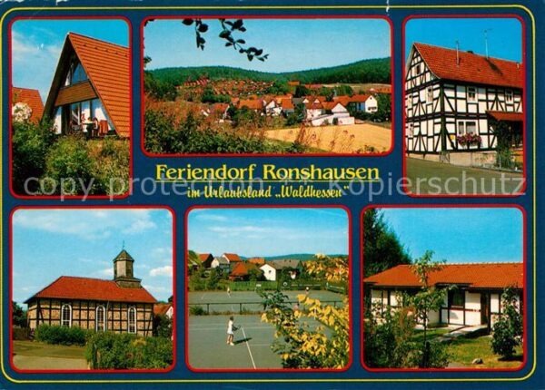 Ronshausen Teilansichten Feiendorf Fachwerkhaus Ki