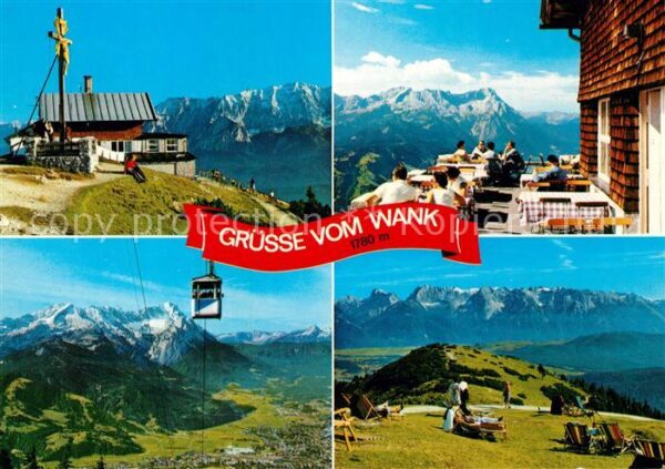 Garmisch-Partenkirchen Berghaus Wankhaus Sonnenterrasse Fernsi