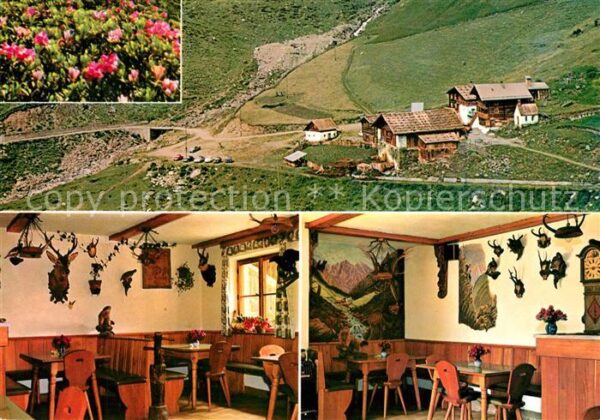 Schnals Bozen Suedtirol Gasthaus Jägerrast Vorderkaser im Pfoss