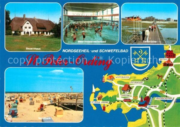 St Peter-Ording Bauernhaus Meerwasserwellenbad Seebrück