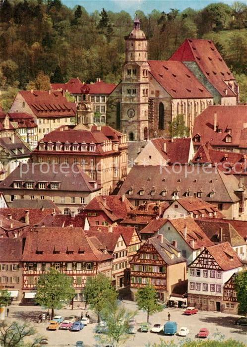 Schwaebisch Hall Mittelalterlicher Stadtkern Haalplatz R