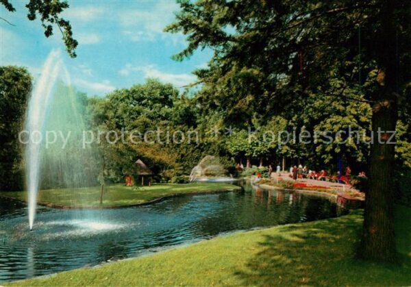 Ruesselsheim Main Stadtpark Fontäne