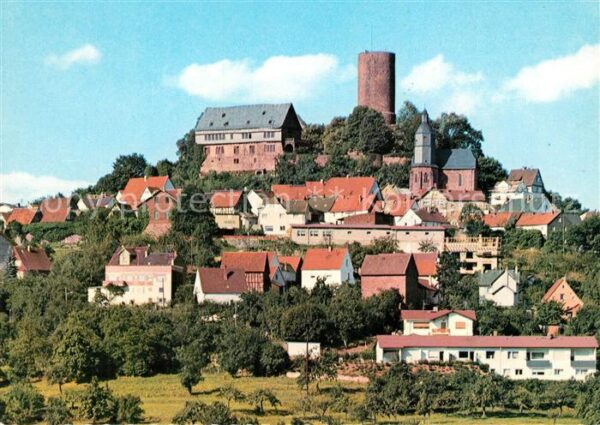 Krofdorf-Gleiberg Teilansicht mit Burg Gleiberg