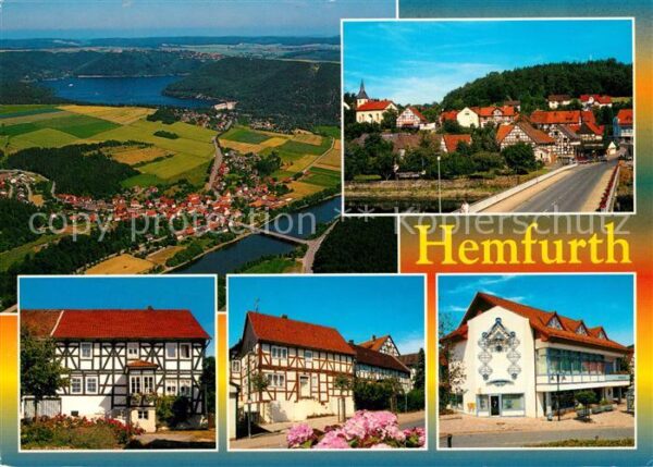Hemfurth-Edersee Ortsmotive Fachwerkhäuser Edertalsperre