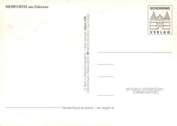 Hemfurth-Edersee Ortsmotive Fachwerkhäuser Edertalsperre – Bild 2