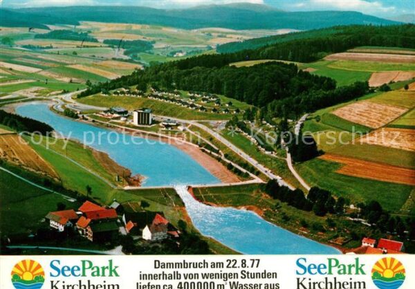 Kirchheim Hessen Seepark Ferienhäuser Dammbruch 1977 Fli