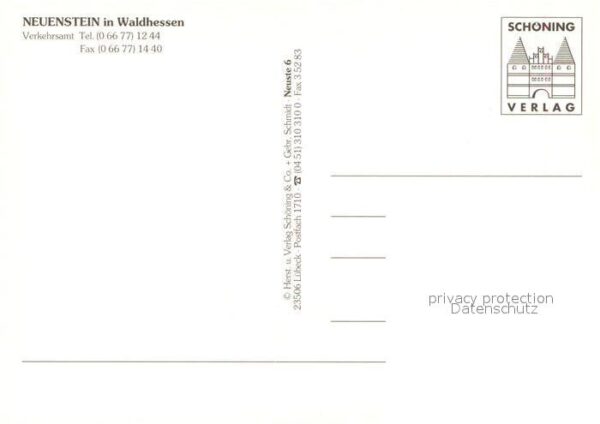 Neuenstein Hessen Landschaftspanorama Burg mit Bergfried – Bild 2