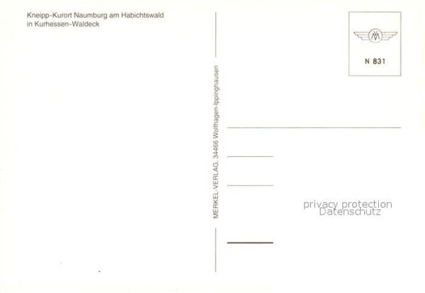 Naumburg Hessen Schwanenteich Ortsansicht mit Kirche – Bild 2