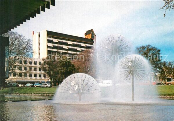 Christchurch Canterbury Ferrier Fountain and Ramada Inn Hotel
