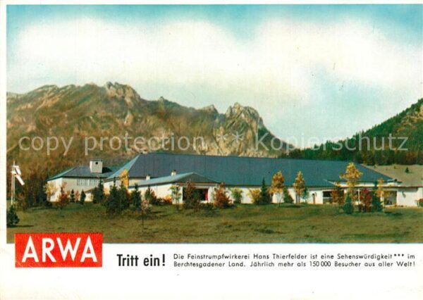 Bischofswiesen ARWA Feinstrumpfwirkerei Hans Thierfeld