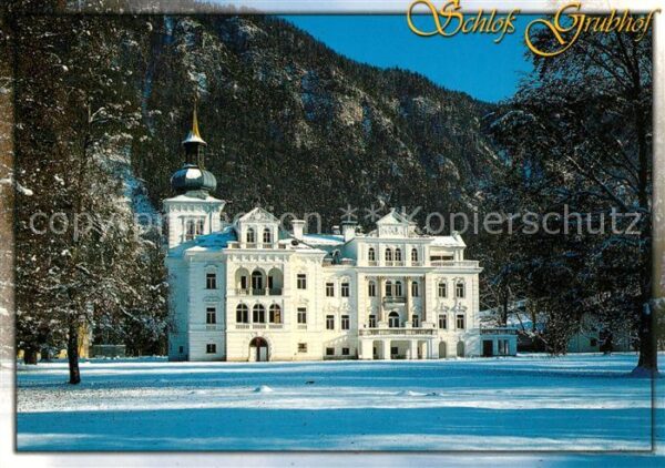 St Martin Lofer Schloss Grubhof Winterpanorama